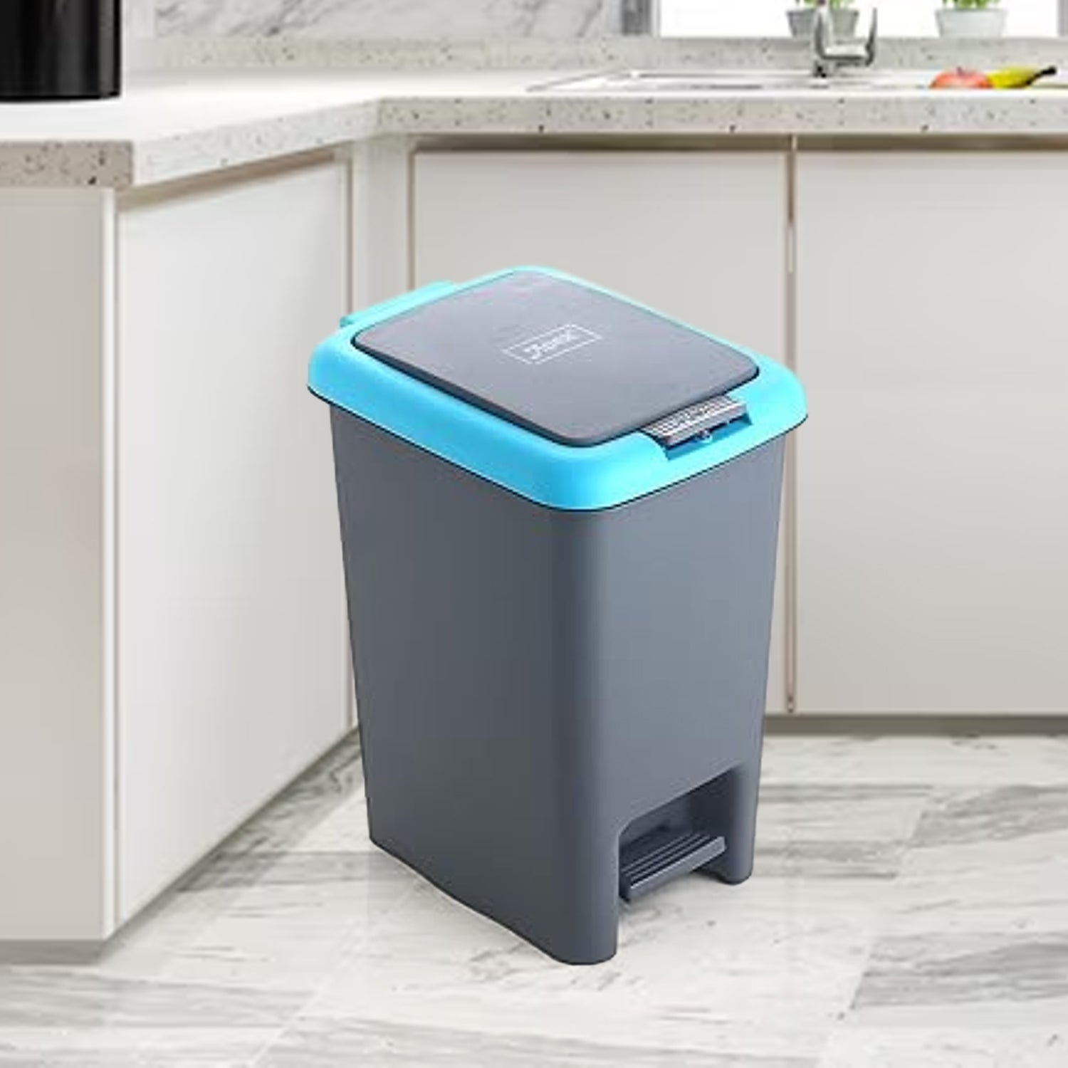 Apex Plastic Push N Pedal Dust Bin | Hands-Free Operation, Compact Design 6.5 Liters (1 Pc / Mix Color) Apex Plastic Push N Pedal Dust Bin | Hands-Free Operation, Compact Design 6.5 Liters (1 Pc / Mix Color)
